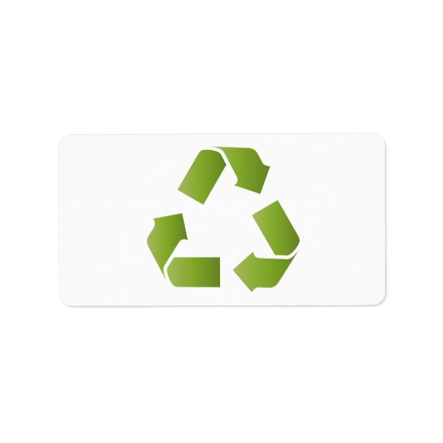 RECYCLE SYMBOL LABEL (Front)