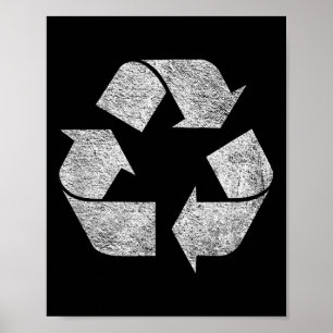 Recycle Symbol Logo Earth Day Green Deal Climate C Poster