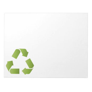 RECYCLE SYMBOL NOTEPAD