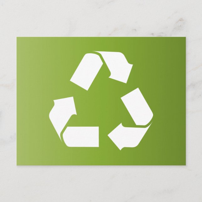 RECYCLE SYMBOL POSTCARD (Front)