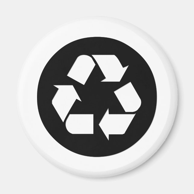 Recycle Symbol - Reduce, Reuse, Recycle Magnet (Front)