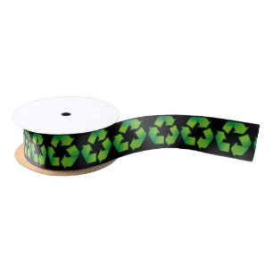 Recycle Symbol Satin Ribbon