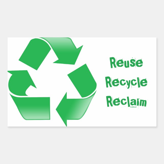 Recycle Symbol Sticker (Front)