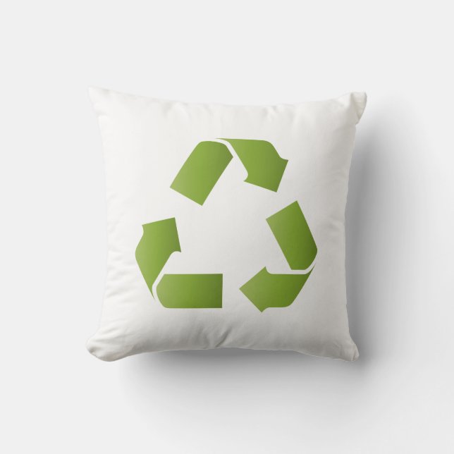 RECYCLE SYMBOL THROW PILLOW (Front)
