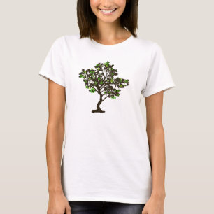 Recycle Symbol Tree Womens T-shirt