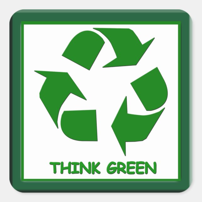 Recycle Think Green Sticker (Front)