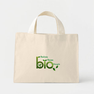 Recycle to Safe Our Planet Mini Tote Bag