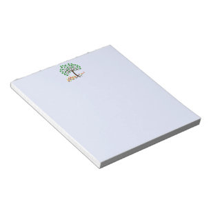 Recycle Tree and Flowers Notepad