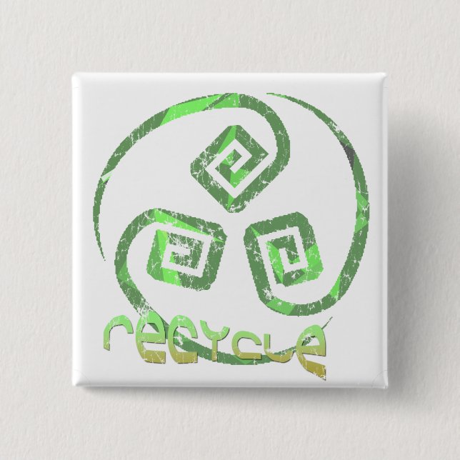 Recycle Tribal button (Front)