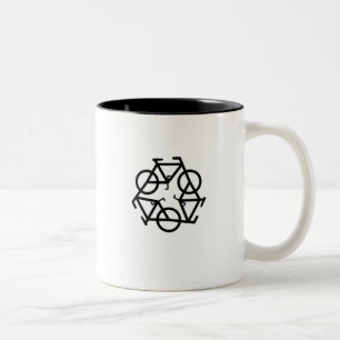 recycle two-toned ceramic mug by Petr Kratochvil