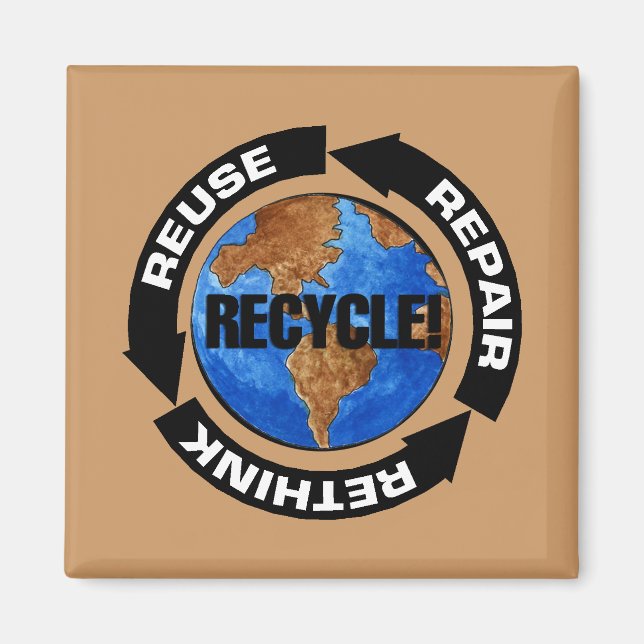 Recycle Worldt Magnet (Front)