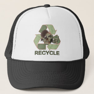 Recycle Zombie Trucker Hat