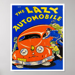 RECYCLED ART: 1940s CHILDRENS' BOOK COVER Poster