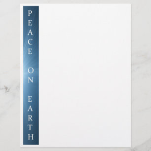 Recycled Christmas Paper - Peace on Earth Design