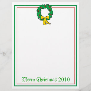Recycled Christmas Paper - Wreath Design