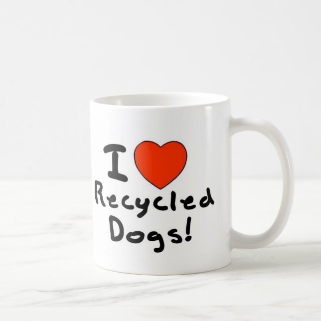 Recycled Dog Coffee Mug (Right)