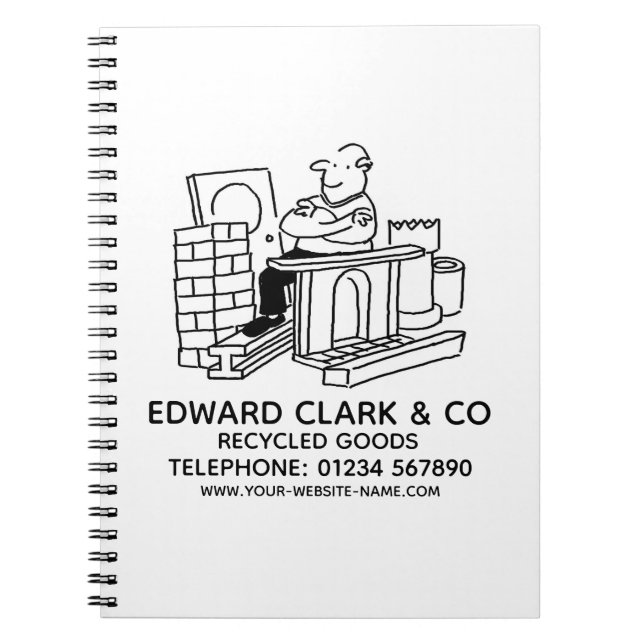 Recycled Goods Notebook (Front)