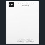 Recycled Monogram Minimalist Template Elegant Letterhead<br><div class="desc">Recycled Monogram Minimalist Template Elegant Modern Letterhead.</div>