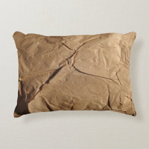 Recycled Paper: Eco-Friendly Texture. Accent Pillow