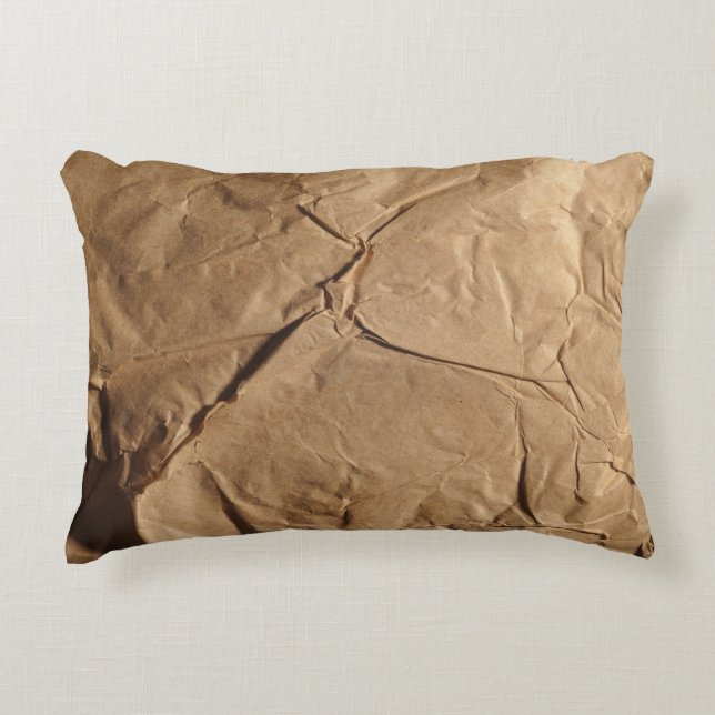 Recycled Paper: Eco-Friendly Texture. Accent Pillow (Front)