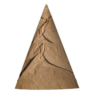 Recycled Paper: Eco-Friendly Texture. Party Hat