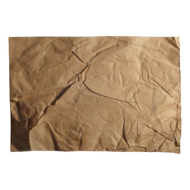 Recycled Paper: Eco-Friendly Texture. Pillowcase (Front)