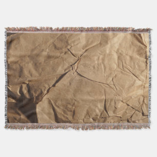Recycled Paper: Eco-Friendly Texture. Throw Blanket