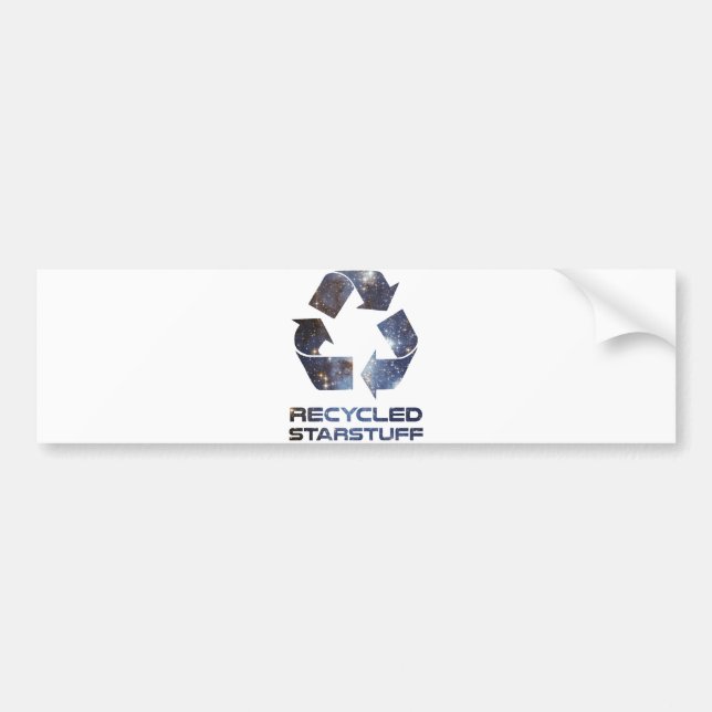 Recycled Star Stuff Bumper Sticker (Front)