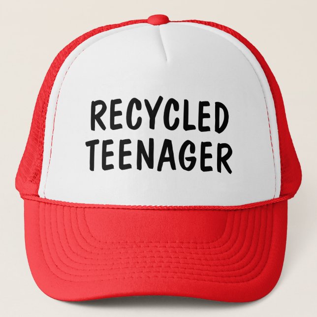 Recycled Teenager Trucker Hat (Front)