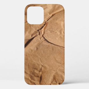 Recycled wrapping paper. Texture. iPhone 12 Case