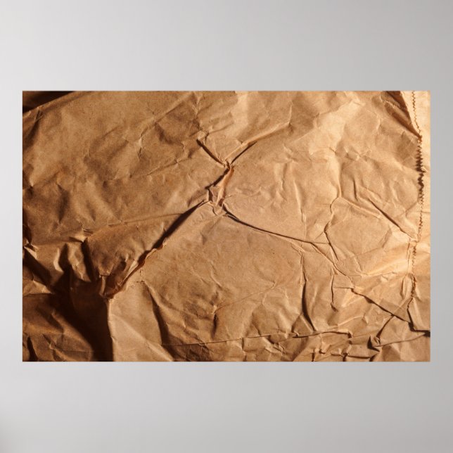 Recycled wrapping paper. Texture. Poster (Front)