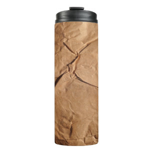 Recycled wrapping paper. Texture. Thermal Tumbler