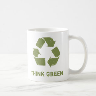 RecycleLogo, Think Green Coffee Mug