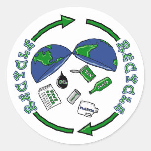 Recycler les autocollants Terre