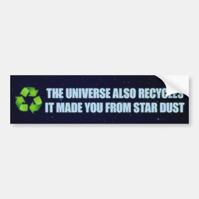 recycling bumper sticker (Front)