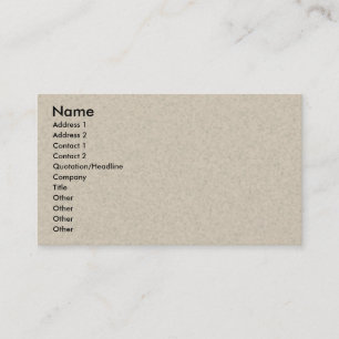 Recycling Business Card