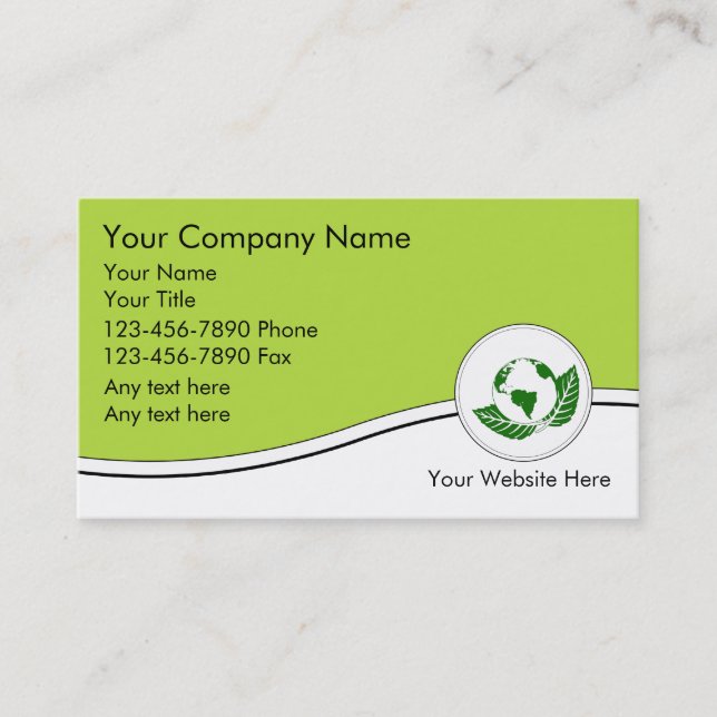 Recycling Business Cards (Front)