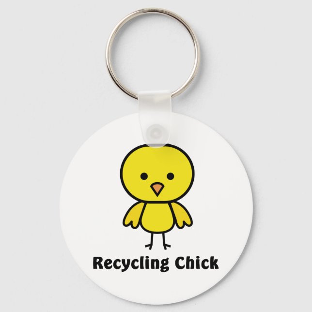 Recycling Chick Keychain (Front)