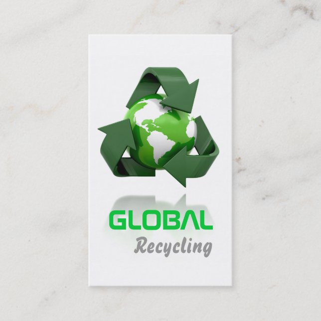 Recycling Company Business Card (Front)