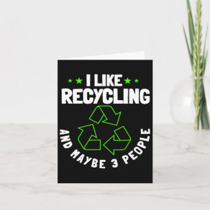 Recycling Environmentalist Recycle Earth Day Natur Card