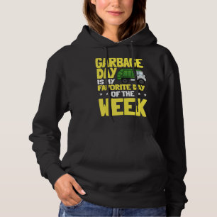 Recycling Garbage Truck Collection Trash Recycle E Hoodie