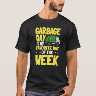 Recycling Garbage Truck Collection Trash Recycle E T-Shirt