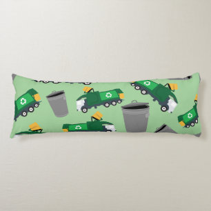 Recycling Garbage Truck Pattern Body Pillow