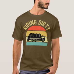 Recycling Garbage Truck Riding Dirty Sunset Toddle T-Shirt