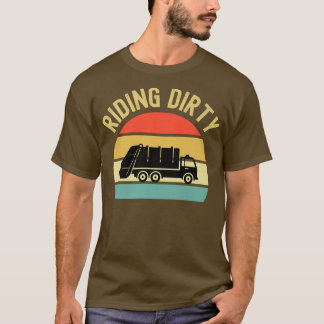 Recycling Garbage Truck Riding Dirty Sunset Toddle T-Shirt