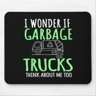 Recycling Garge Truck Trash Collector Recycle Eart Mouse Pad