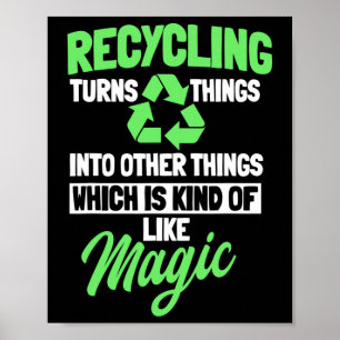 Recycling Logo Environmentalist Recycle Earth Day  Poster