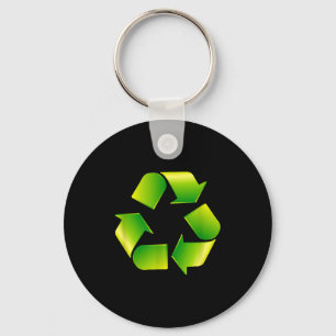Recycling Logo Recycle Symbol Earth Day Keychain