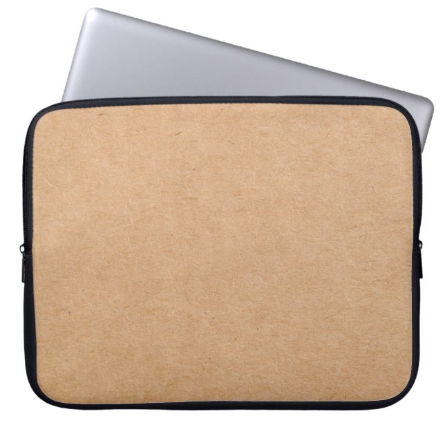 Recycling paper background texture laptop sleeve (Front)