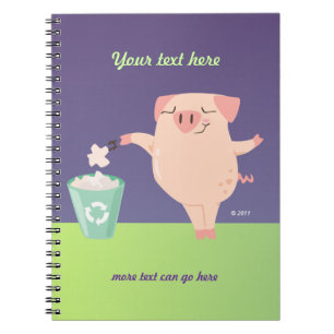 Recycling Piggy Notebook